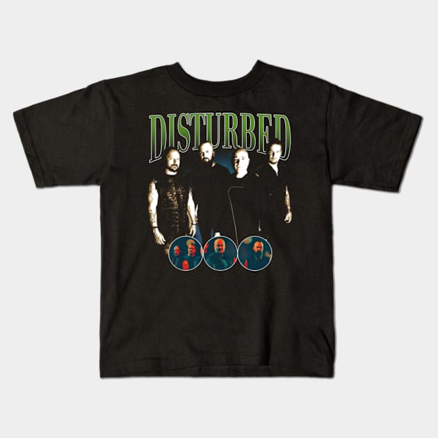 Land of Confusion? Not in Fashion Disturbeds Band-Inspired T-Shirts, a Visual Anthem Kids T-Shirt by Aliens Tiles